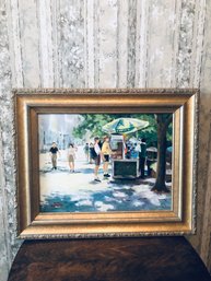 Food Stand Art By Ruth Newquist And Frame