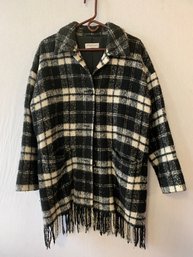 Plaid Wool Coat  By Apanaje