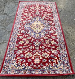 A Machine Made Rug In Persian Style