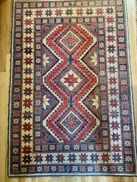 Small Vintage Caucasian Rug