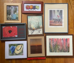 Collection Of Various Art Work Lot 2 - Photography, Watercolor, Still Life Painting, Some Signed And Numbered