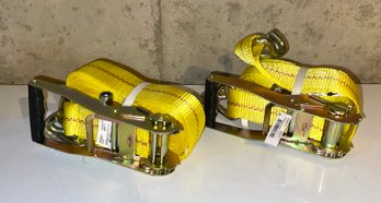 Pair New SmartStraps 3333 Pounds Commercial Ratchet Tie Downs - Lot 2 Of 2