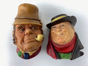 Bossons Chalkware Heads - Paddy & Tony Weller