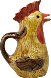 Red Check Rooster Pitcher By Baum Bros.