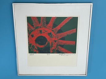 Limited Edition Signed And Dated 'Wheel' Print