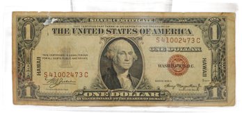 1935 Hawaii World War II Emergency One Dollar Note