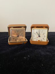 Spartus Vintage Travel Clocks