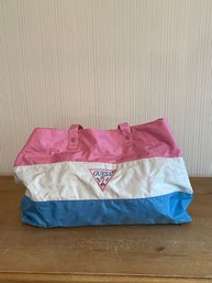 Vintage Guess Jeans Nylon Tote Bag Logo