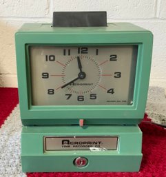 Vintage Acroprint Time Recorder ~ Model 125NR4 ~