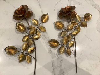 Vintage Copper/brass Roses