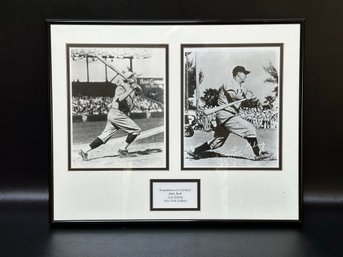 Attn, Yankee Fans: Framed Babe Ruth & Lou Gehrig Photos, Foundation Of A Dynasty