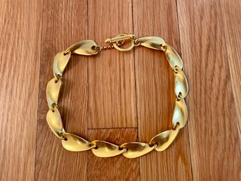 Clara Studio Brushed Gold Choker Necklace