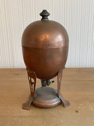 JOS HEINRICHS PURE COPPER EGG SHAPED CODDLER WARMER CHAFING DISH