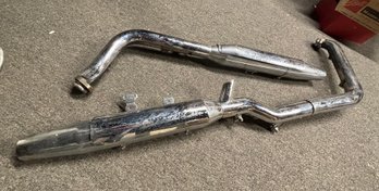 Harley Davidson Softail Deuce Exhaust System .   LP/CV 3