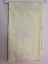 Vintage Yellow Tablecloth