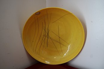 Vintage Mid Century Yellow Bowl