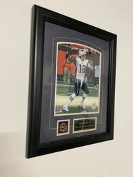 Framed Tom Brady Poster