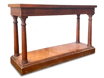 A Vintage Oak Console