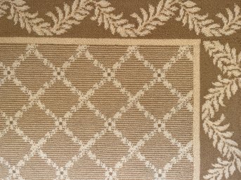 A Stark Wool Carpet - Loop Pile - Trellis - Neutral - With Border - Primary Suite