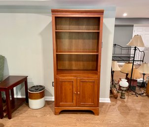 Cherry Bookcase With Lower Cabinet By Brown Street Furniture - Whitefield, New Hampshire