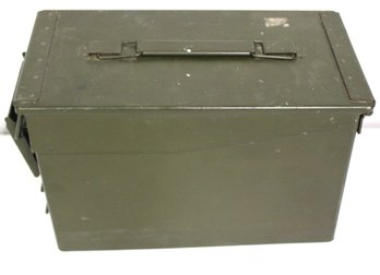 Very Nice Used Military Steel Ammo Box