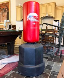 A Large Standing Punching Bag - Water In Base