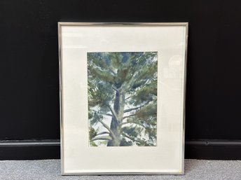 Charles McCaughtry, Original Watercolor, One Pine, Signed