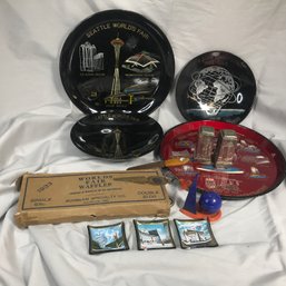 Very Cool Lot Seattle, New York & Chicago Worlds Fair Items - 1930s / 1960s - ALL ONE LOT - Please See Photos
