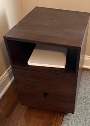 Pottery Barn Wood Laminate File Cabinet / End Table