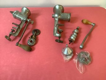 Meat Grinder Lot Of 2