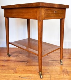 An Antique Inlaid Oak Side Table (AS IS)