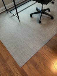 Chilewich Indoor/outdoor Area Rug - Neutral Grey With Basket Weave Pattern