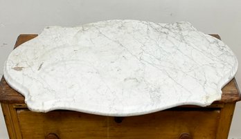A Victorian Beveled Marble Plateau - Could Be Table Top, Or Large Trivet Even!