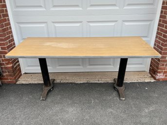 Table With Heavy Metal Legs