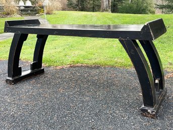 A Vintage Mid 20th Century Chinese Lacquerware Bench