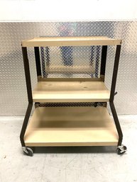 Vintage 3 Tier AV (Audio/Visual) Rolling Utility Cart