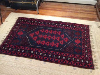 Red And Blue Throw Rug