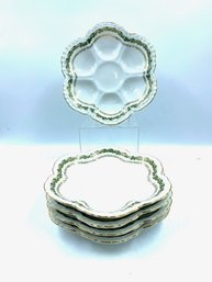 Set Of 5 Vintage Higgins & Setter New York Arabia Oyster Plates