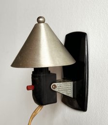 Rare Vintage C.1930's Aluminum Bedside Wall Sconce Light