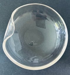 Elsa Peretti For Tiffany Clear Glass Thumbprint Bowl (read Description)