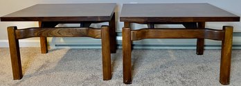 Pair Of Mid Century Modern Greta Grossman Low Side End Tables