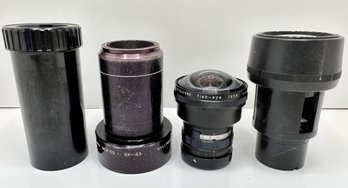 3 Projector Lenses & Wide Angle Camera Lens