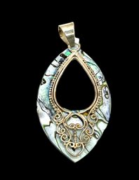 Vintage Sterling Silver Indonesian Pendant