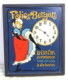 Cabaret Advertising Clock