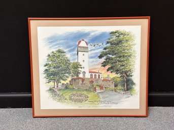 Chaz Shulman, Chaz Originals Illustration Print, Heublein Tower