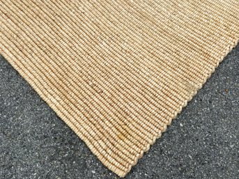 A Large Coastal Jute Area Rug By Serena & Lily