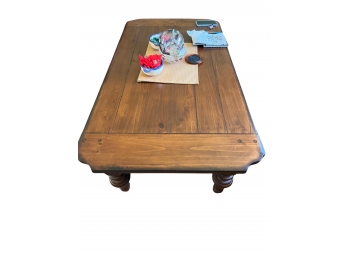 Knotty Plank Pine Coffee Table