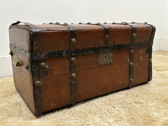 A 19th Century Iron Banded Child's Trunk