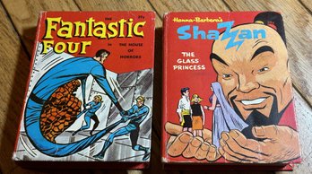 Vintage FANTASTIC FOUR And SHAZAM Big Little Books In Very Good Condition