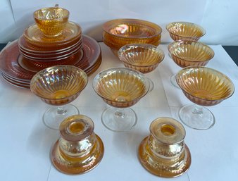 Large Lot Of Lusterware Plates, Bowls, Dishes And More!